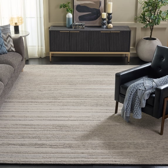 SAFAVIEH Abstract Amery Striped Area Rug, Gray/Ivory, 8' x 10'