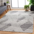 thumbnail image 1 of SAFAVIEH Abstract Amina Striped Geometric Area Rug, Ivory/Charcoal, 6' x 9', 1 of 10
