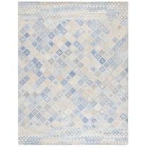 SAFAVIEH Abstract Andrea Trellis Area Rug, Blue/Grey, 8' x 10'