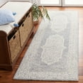thumbnail image 1 of SAFAVIEH Abstract Aurbree Oriental Runner Rug, Ivory/Blue, 2'3" x 8', 1 of 11