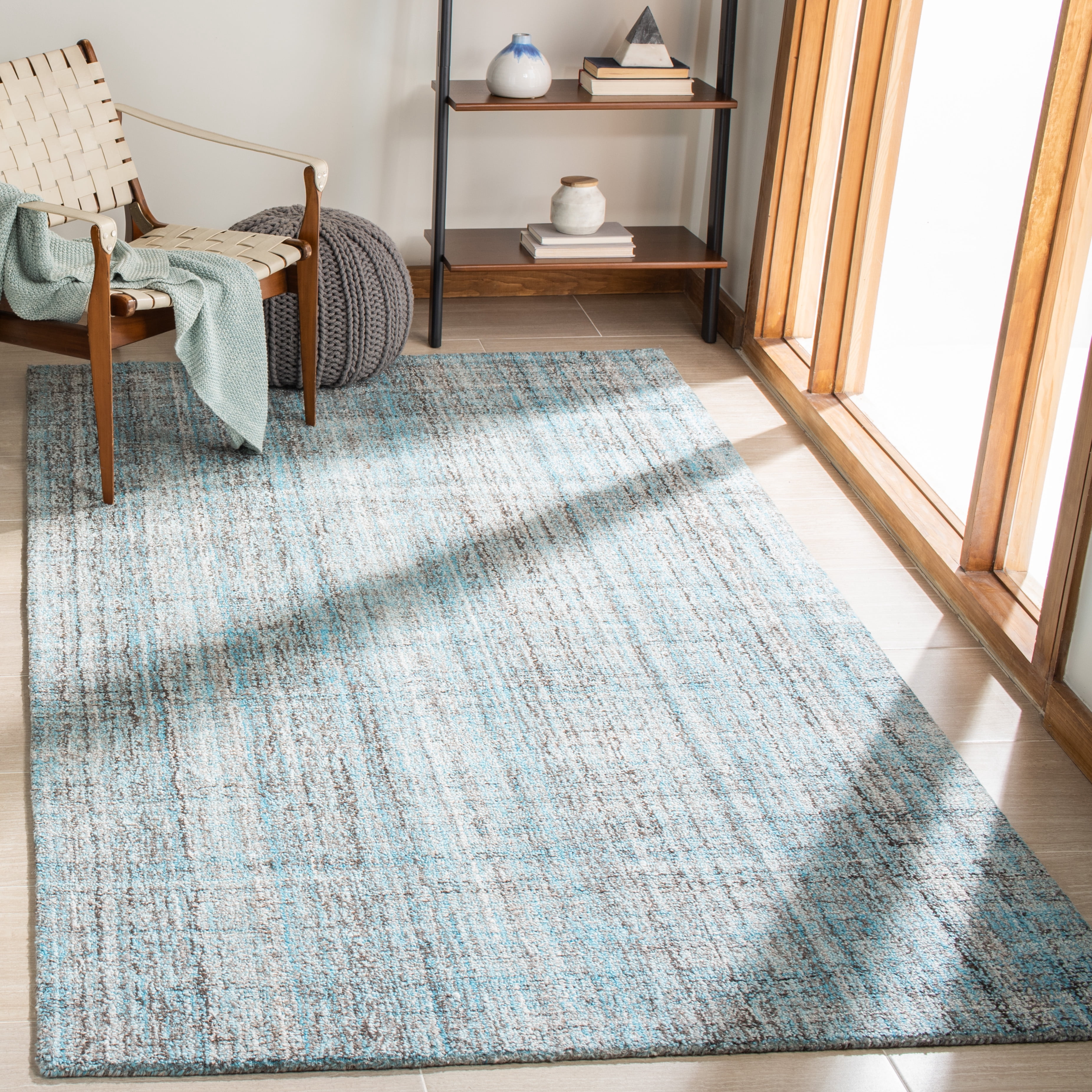 Safavieh Abstract Bailey Striped Area Rug, Blue/Multi, 4' x 4' Square