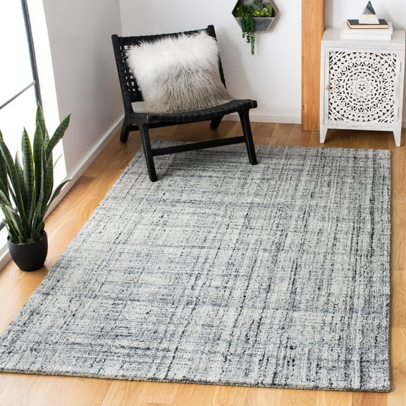 SAFAVIEH Abstract Bailey Striped Area Rug, Grey/Black, 2'3" x 4'