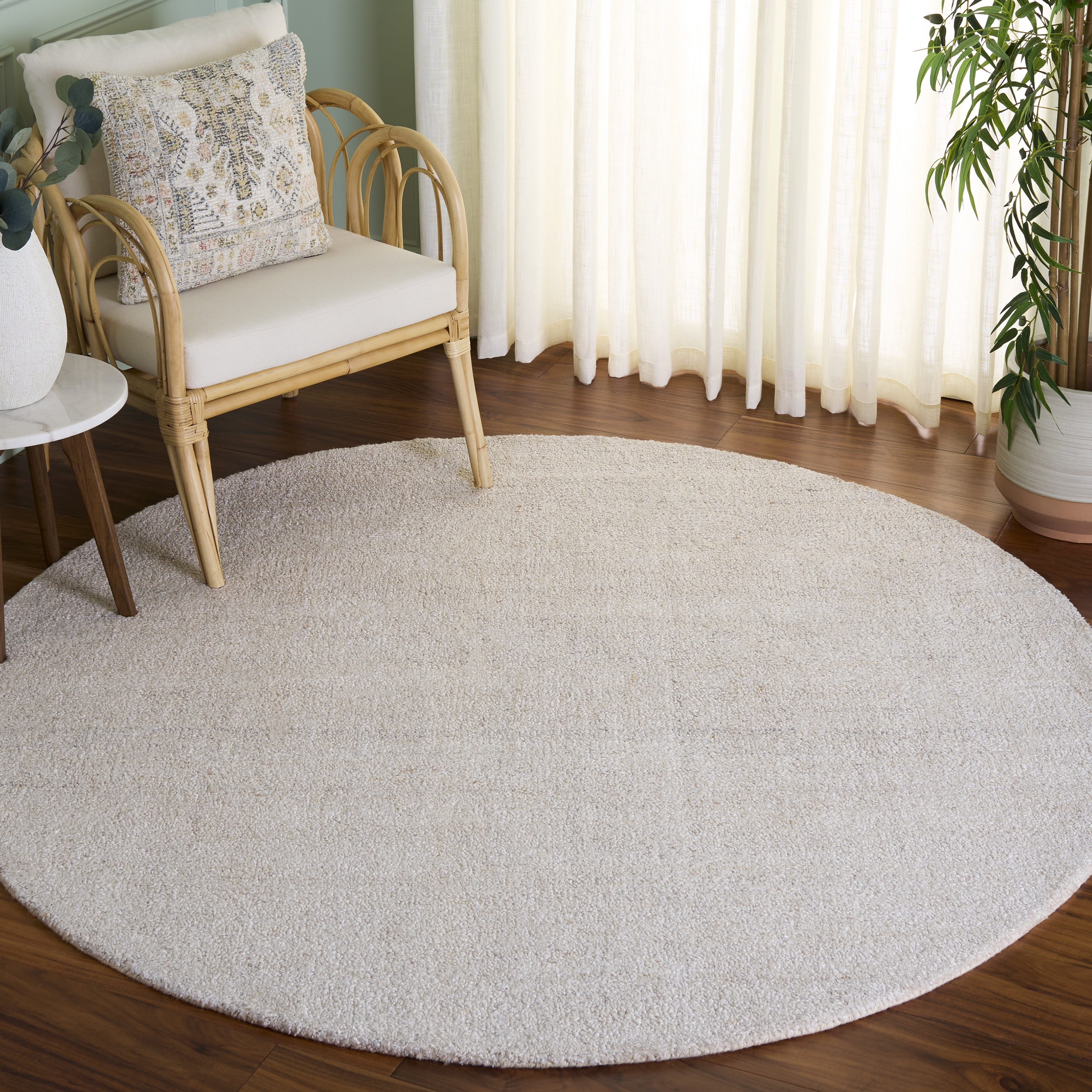 Safavieh Abstract Bailey Striped Area Rug, Ivory/Beige, 4' x 4' Round