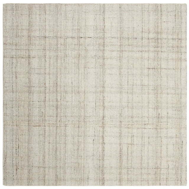 SAFAVIEH Abstract Bailey Striped Area Rug, Ivory/Beige, 4' x 4' Square ...
