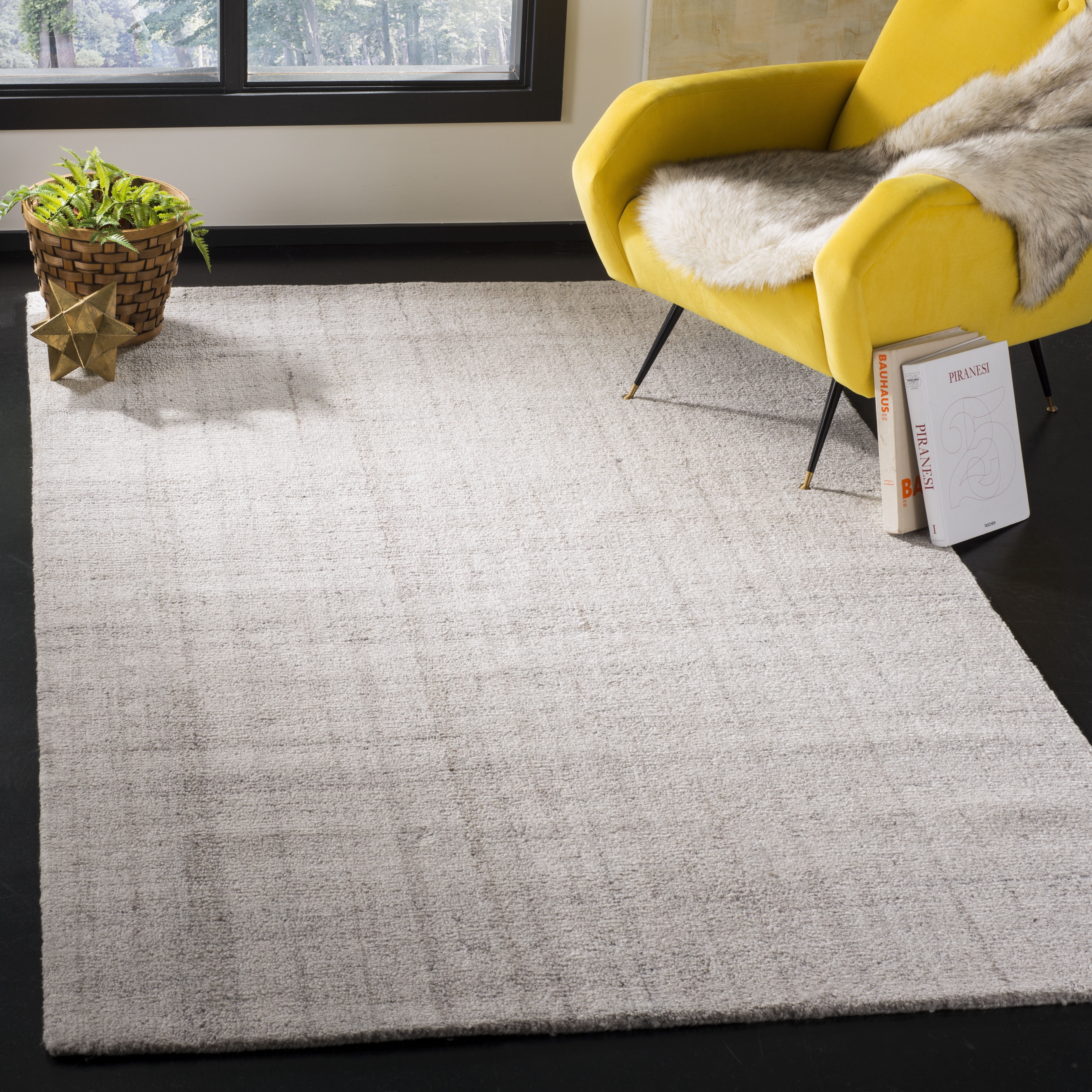 Safavieh Abstract Bailey Striped Area Rug, Light Gray, 4' x 4' Square
