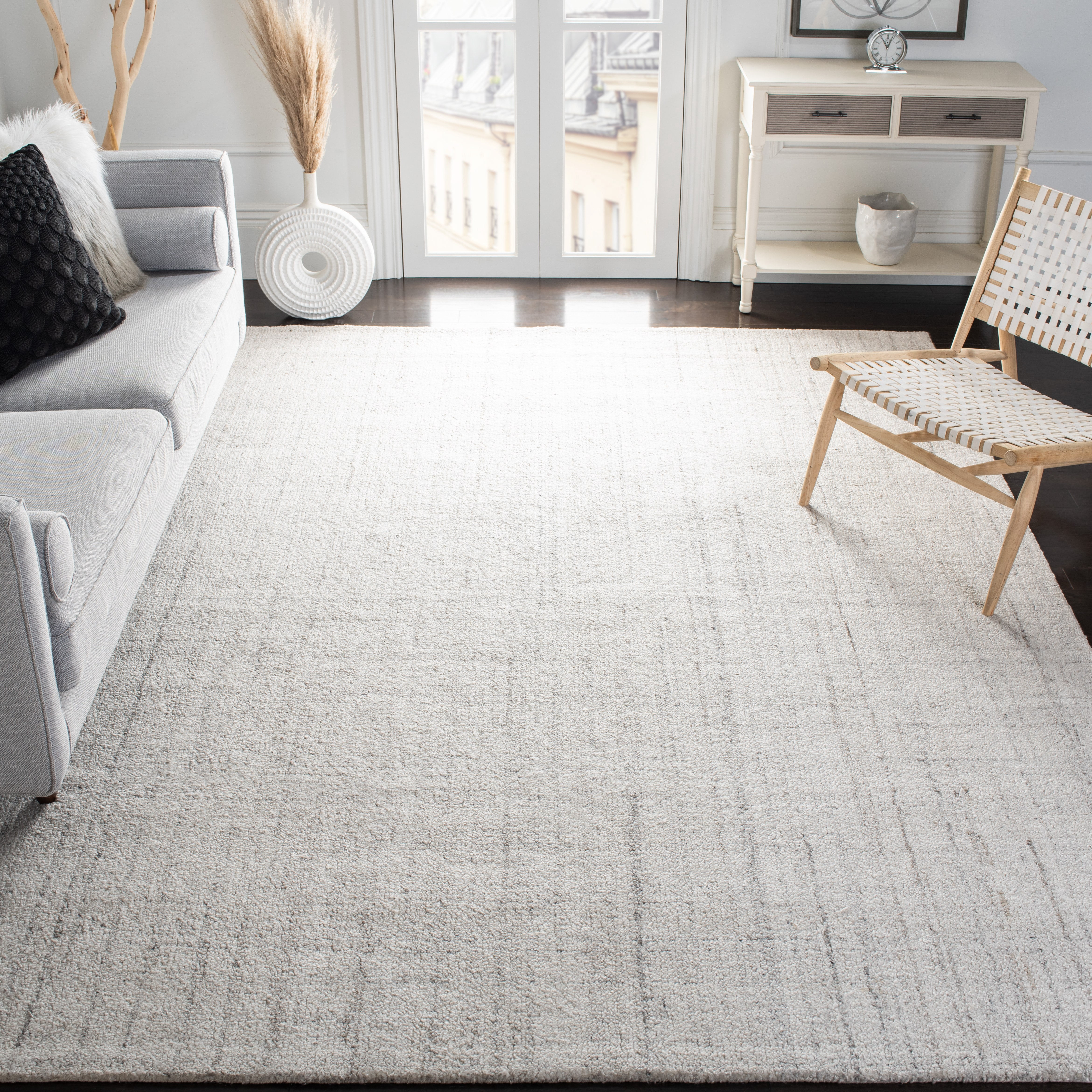 Safavieh Abstract Bailey Striped Area Rug, Light Gray, 8' x 8' Square