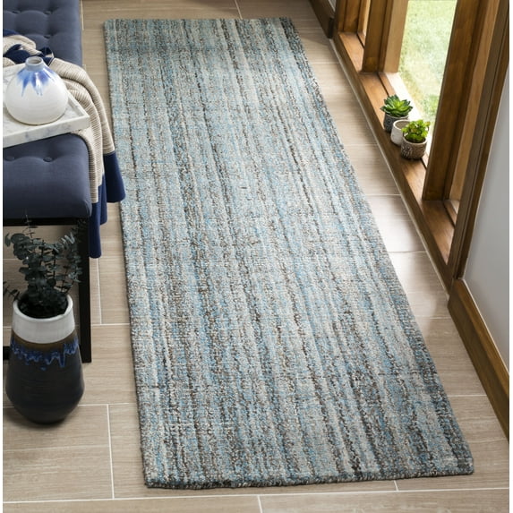 Safavieh Abstract Bailey Striped Runner Rug, Blue/Multi, 2'3" x 8'