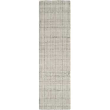 SAFAVIEH Abstract Bailey Striped Runner Rug, Light Grey, 2'3" x 14'