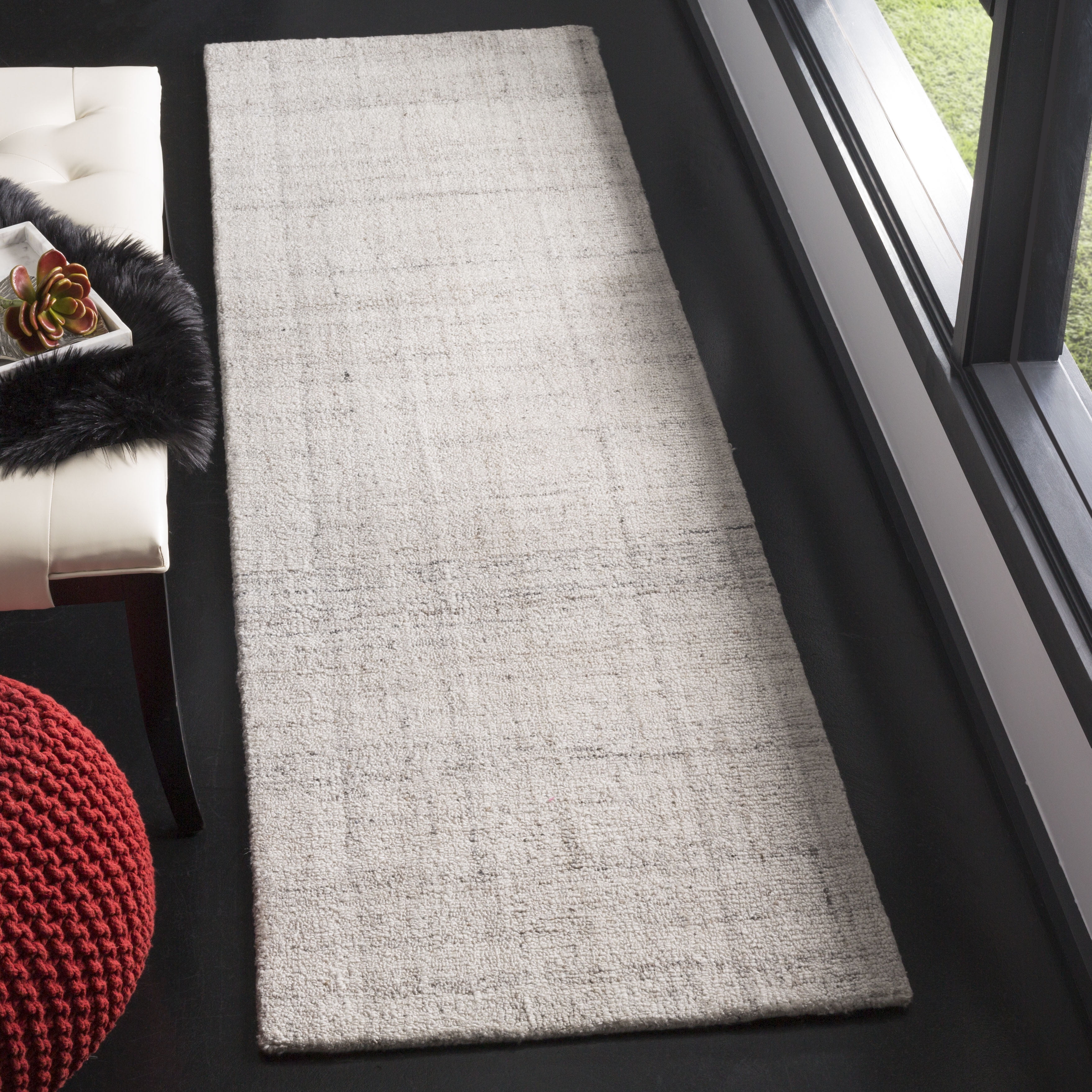 Safavieh Abstract Bailey Striped Runner Rug, Light Gray, 2' x 12'