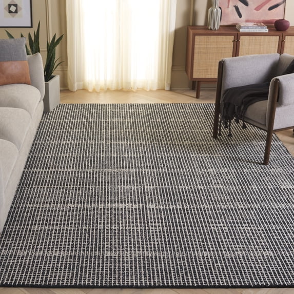 SAFAVIEH Abstract Becky Trellis Area Rug, Black/Ivory, 9' x 12'