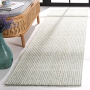 SAFAVIEH Abstract Becky Trellis Runner Rug, Sage/Ivory, 2'3" x 8'