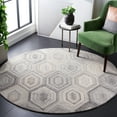 thumbnail image 1 of SAFAVIEH Abstract Benton Geometric Wool Area Rug, Natural/Gray, 6' x 6' Round, 1 of 11