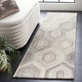 thumbnail image 1 of SAFAVIEH Abstract Benton Geometric Wool Runner Rug, Natural/Gray, 2'3" x 8', 1 of 11