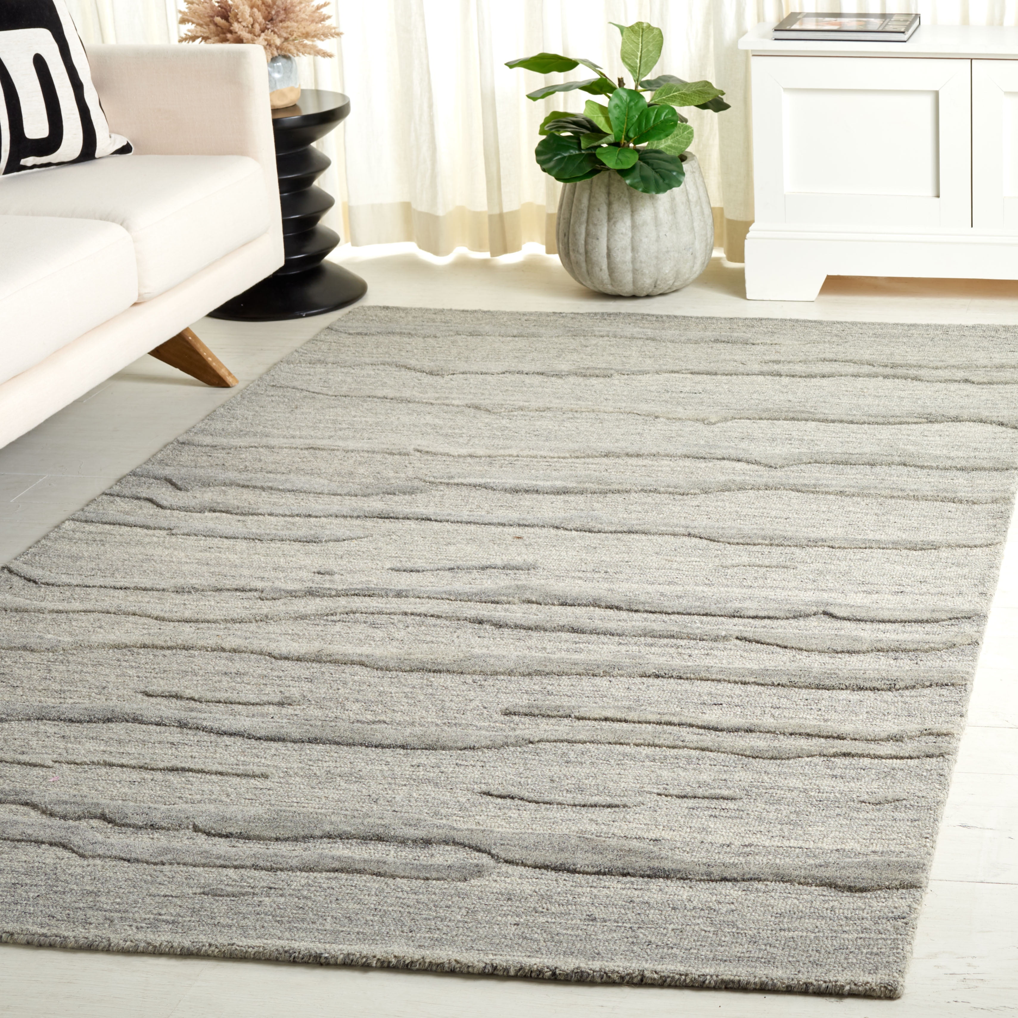 SAFAVIEH Abstract Bertina Abstract Area Rug, Gray, 4' x 6'
