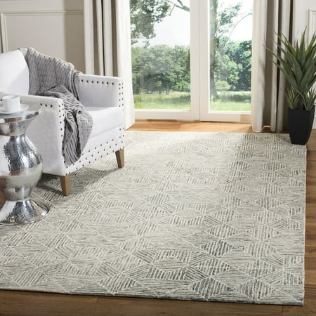 SAFAVIEH Abstract Brock Geometric Area Rug, Green/Ivory, 2' x 3'