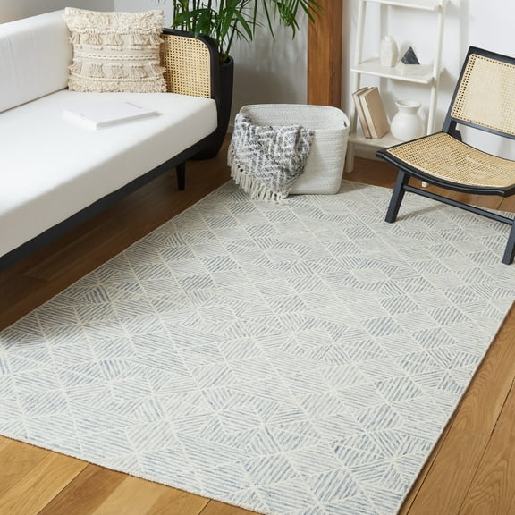 SAFAVIEH Abstract Brock Geometric Area Rug, Gray/Ivory, 6' x 9'