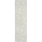 SAFAVIEH Abstract Brock Geometric Runner Rug, Green/Ivory, 2'3" x 14'