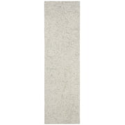 SAFAVIEH Abstract Brock Geometric Runner Rug, Ivory/Light Blue, 2'3" x 6'