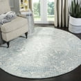 thumbnail image 1 of SAFAVIEH Abstract Bryanne Floral Wool Area Rug, Light Blue, 6' x 6' Round, 1 of 10