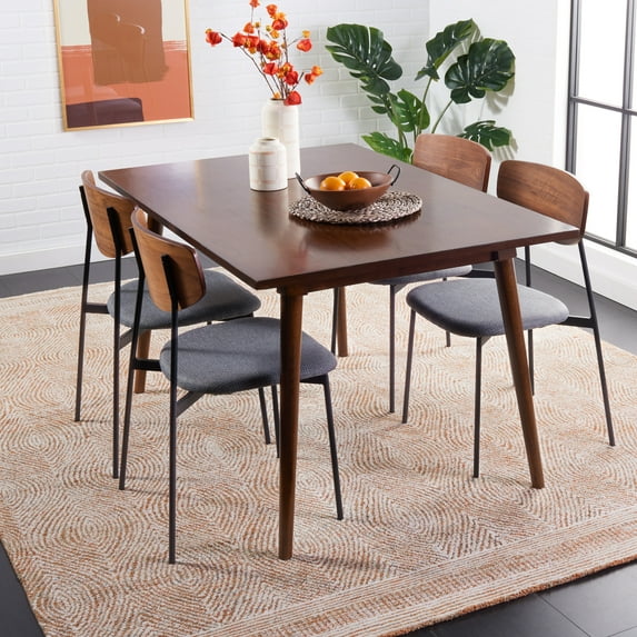 SAFAVIEH Abstract Caelestinus Ogee Wool Area Rug, Ivory/Rust, 11' x 15'