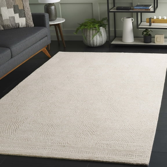 SAFAVIEH Abstract Caelestinus Ogee Wool Area Rug, Ivory/Beige, 2' x 3'