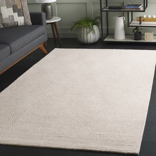 SAFAVIEH Abstract Caelestinus Ogee Wool Area Rug, Ivory/Beige, 5' x 8'