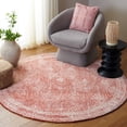 thumbnail image 1 of SAFAVIEH Abstract Caelestinus Ogee Wool Area Rug, Ivory/Red, 6' x 6' Round, 1 of 10