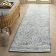 thumbnail image 1 of SAFAVIEH Abstract Caelestinus Ogee Wool Runner Rug, Ivory/Navy, 2'3" x 6', 1 of 10