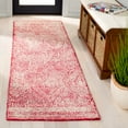 thumbnail image 1 of SAFAVIEH Abstract Caelestinus Ogee Wool Runner Rug, Ivory/Red, 2'3" x 8', 1 of 10