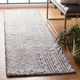 thumbnail image 1 of SAFAVIEH Abstract Cainneach Striped Wool Runner Rug, Black/Ivory, 2'3" x 9', 1 of 11
