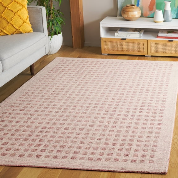 SAFAVIEH Abstract Calanthe Geometric Area Rug, Pink, 9' x 12'