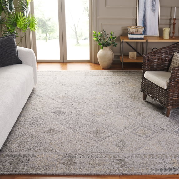 SAFAVIEH Abstract Camillo Tribal Area Rug, Gray/Beige, 8' x 10'