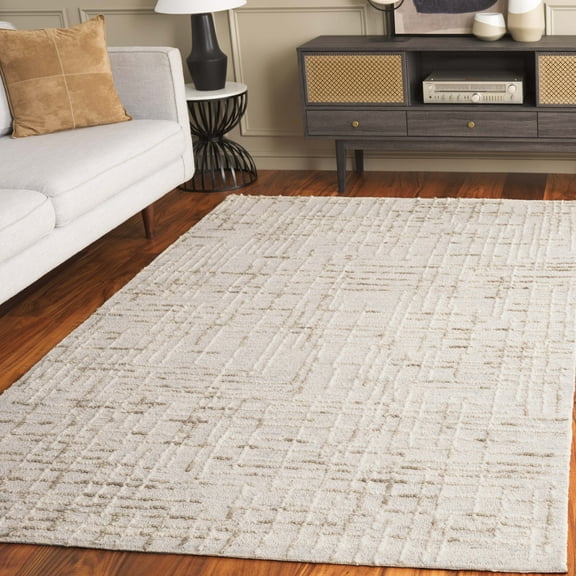 SAFAVIEH Abstract Carbrey Abstract Area Rug, Gray/Sage, 5' x 8'