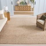 SAFAVIEH Abstract Carina Solid Area Rug, Light Brown/Ivory, 8' x 10 ...