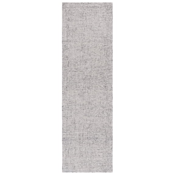SAFAVIEH Abstract Carina Solid Runner Rug, Gray/Ivory, 2'3" x 8'