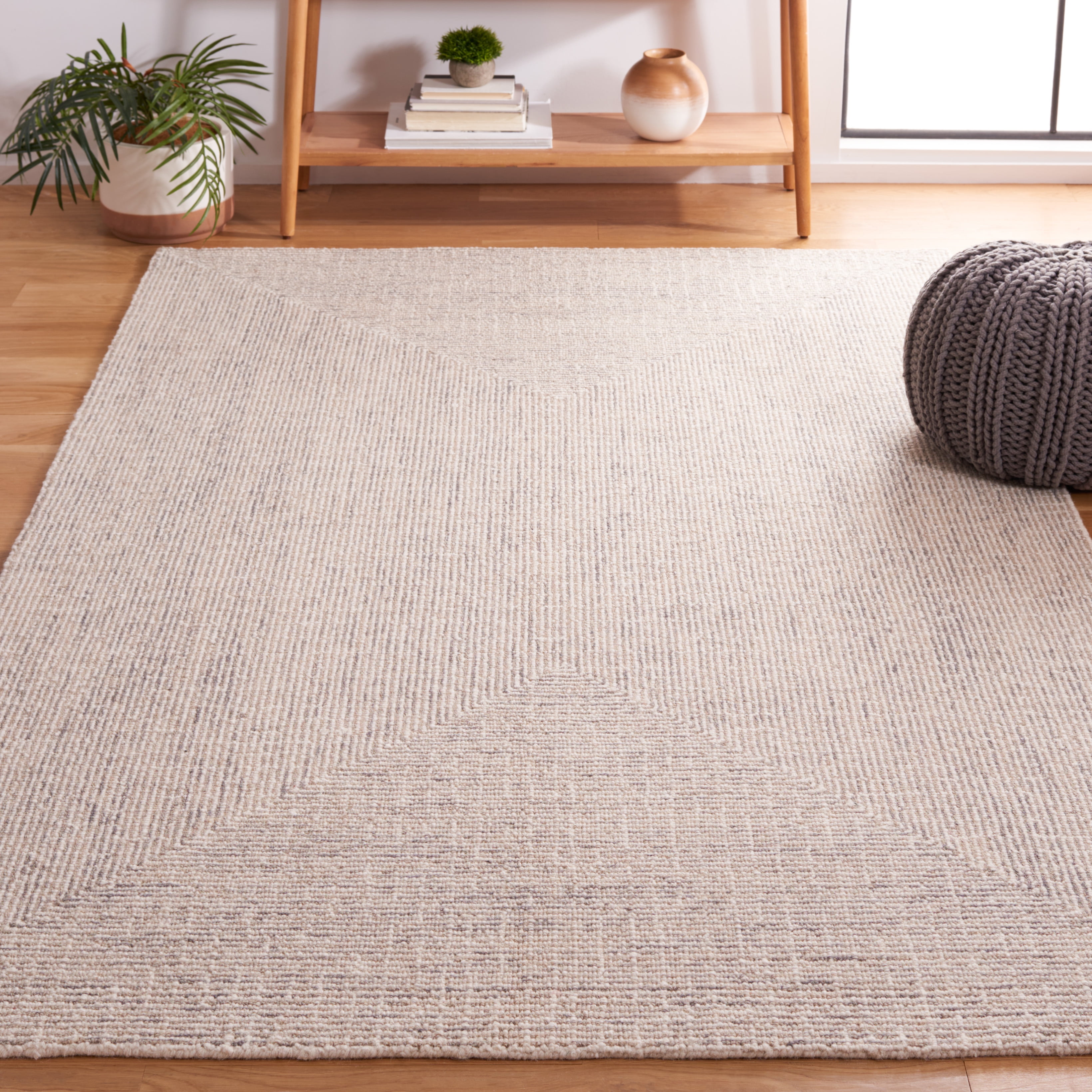 SAFAVIEH Abstract Cleto Abstract Area Rug, Gray/Ivory, 6' x 9'