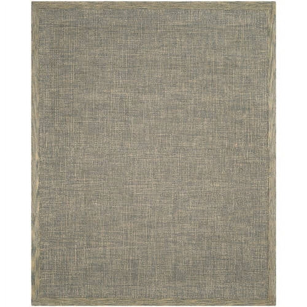 Gold and Gray Abstract Handmade Tufted Wool Rug 4' x 6'