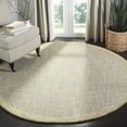 thumbnail image 1 of SAFAVIEH Abstract Clive Bordered Wool Area Rug, Gold/Gray, 6' x 6' Round, 1 of 11