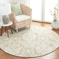 thumbnail image 1 of SAFAVIEH Abstract Constantine Damask Wool Area Rug, Ivory/Beige, 6' x 6' Round, 1 of 11