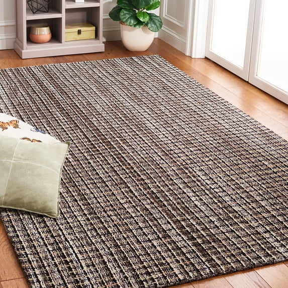 SAFAVIEH Abstract Cornelia Trellis Area Rug, Brown/Black, 4' x 6'