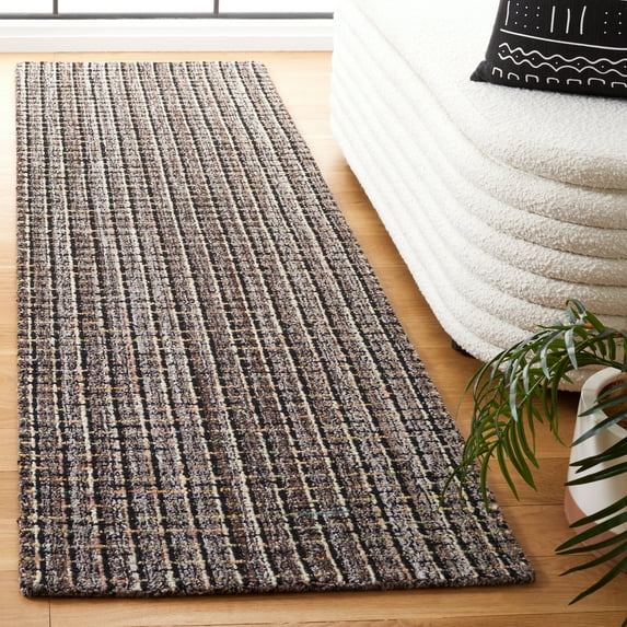 SAFAVIEH Abstract Cornelia Trellis Runner Rug, Brown/Black, 2'3" x 8'