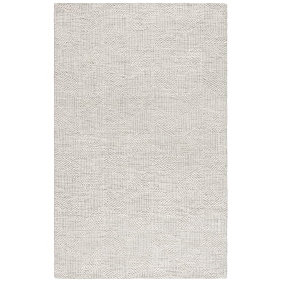 SAFAVIEH Abstract Cymone Geometric Area Rug, Sage Green/Ivory, 4' x 6'