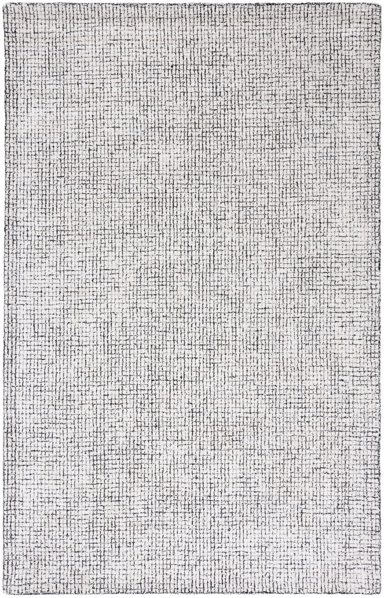 Ivory Abstract Hand-Tufted Wool & Viscose 2' x 3' Accent Rug