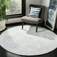thumbnail image 1 of SAFAVIEH Abstract Dalia Geometric Area Rug, Ivory/Blue, 4' x 4' Round, 1 of 8