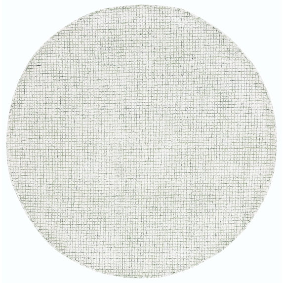 SAFAVIEH Abstract Dalia Geometric Abstract Area Rug, Ivory/Green, 6' x 6' Round