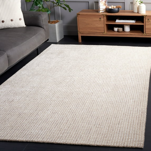 SAFAVIEH Abstract Dalia Geometric Area Rug, Ivory/Beige, 6' x 9'