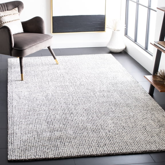 SAFAVIEH Abstract Dalia Geometric Area Rug, Ivory/Black, 3' x 5'