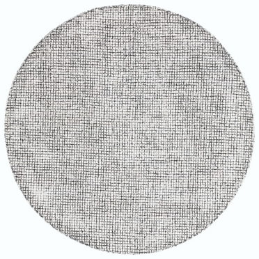 SAFAVIEH Abstract Dalia Geometric Area Rug, Ivory/Black, 6' x 6' Round