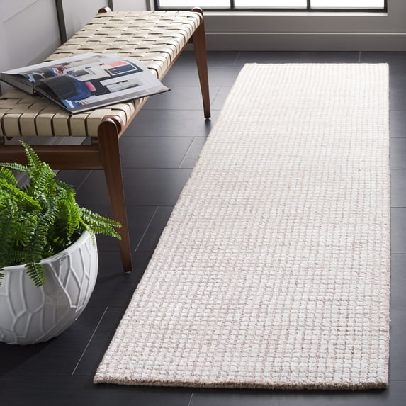 SAFAVIEH Abstract Dalia Geometric Runner Rug, Ivory/Beige, 2'3" x 8'