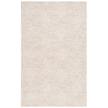 SAFAVIEH Abstract Dania Diamond Area Rug, Beige/Ivory, 8' x 10'
